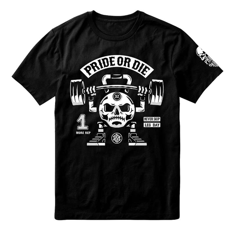 PRiDEorDiE workout or die 2 T-Shirt -black